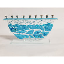 Load image into Gallery viewer, Windswept Waves in Turquoise and Clear