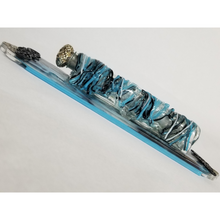 Load image into Gallery viewer, Mezuzah - Turquoise and Black